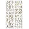 12 Pack: Gold Drop Shadow Alphabet Stickers by Recollections™